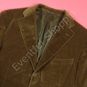 Canali Velvet Blazer Mens 42R Brown Smoking Dinner Jacket 3B 2V
